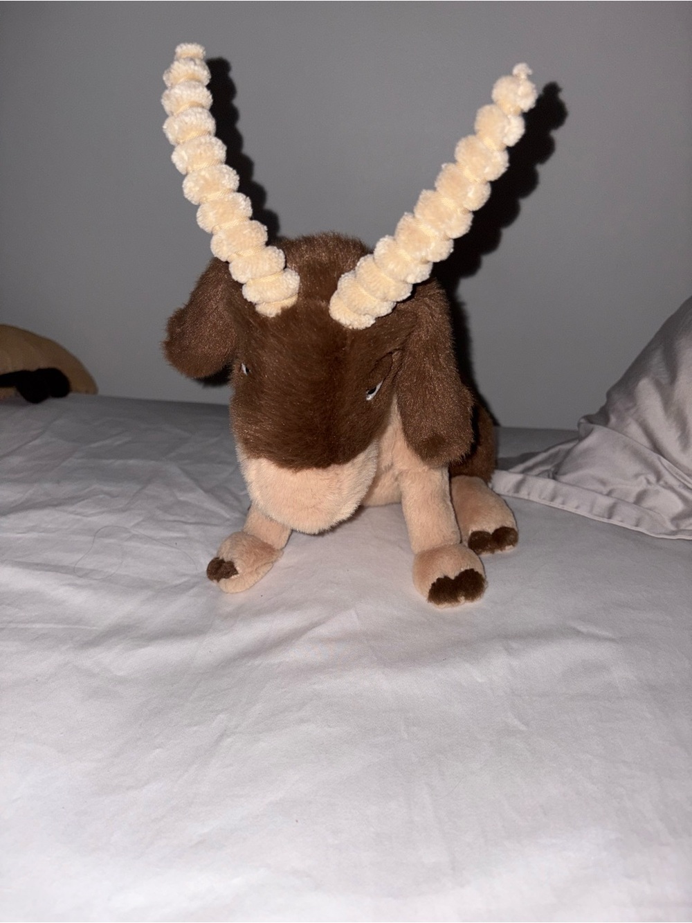 Jellycat Brown and Cream Plush Goat Accent
